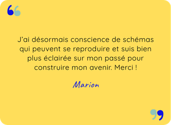 Témoignage de Marion ayant bénéficié de l'accompagnement 360 de Célia Maury